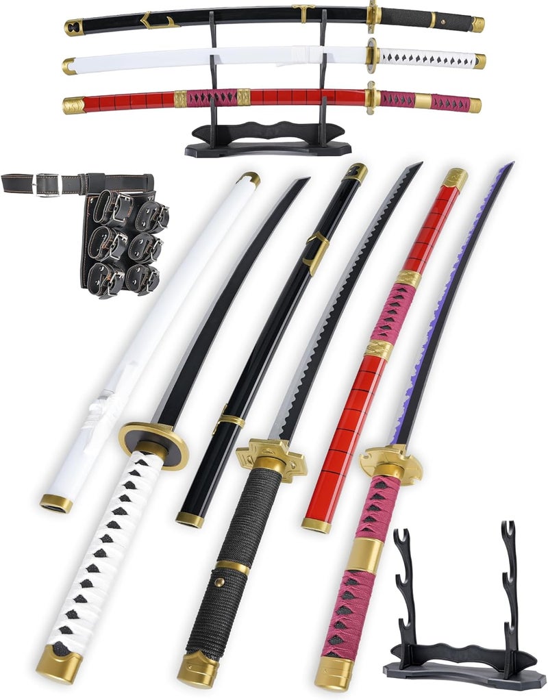 Cold Blade Katana Sword - 41 inches Katana Replica with Holster Belt and Display Stand - Sword with Authentic Design - Image 1